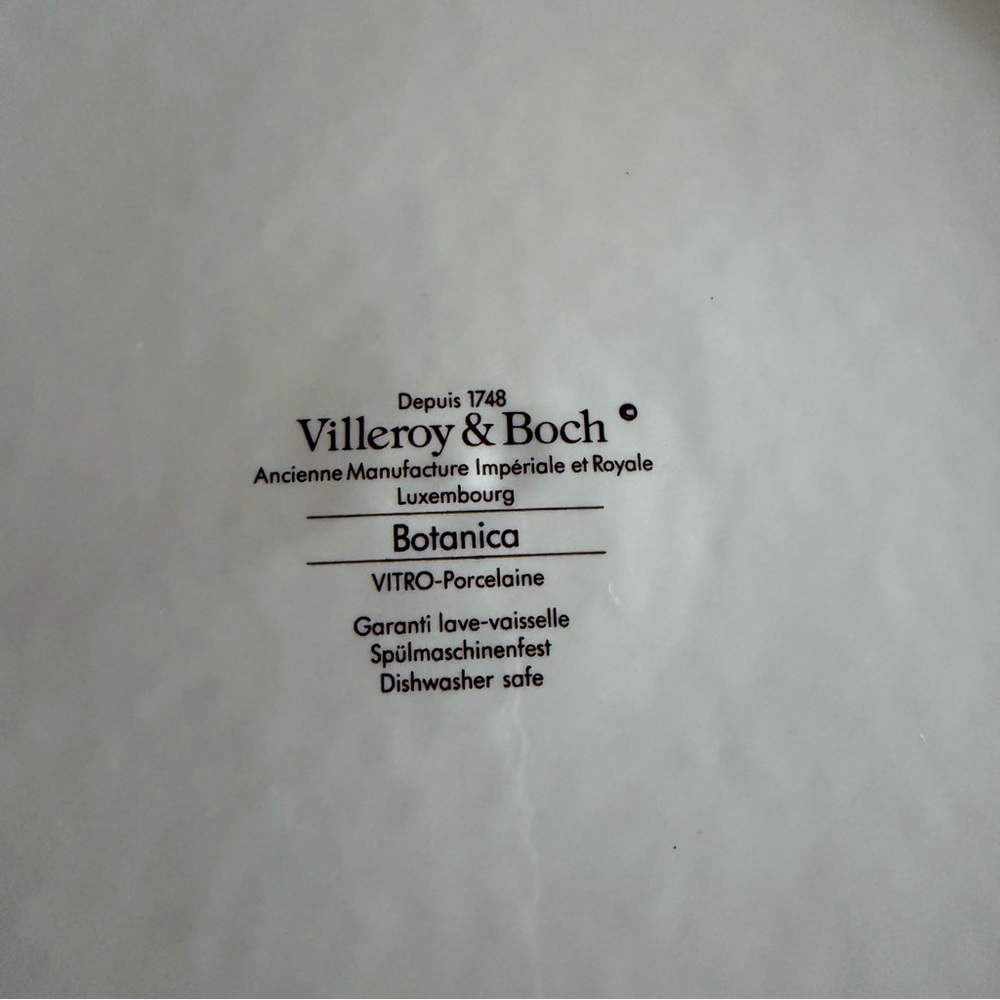 Villeroy & Boch Botanica Nicotiana Tabacum 12.25” Round Platter Vintage - Picture 5 of 9